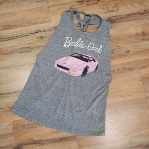 Barbie Car Tank top Tee Shirt sz M